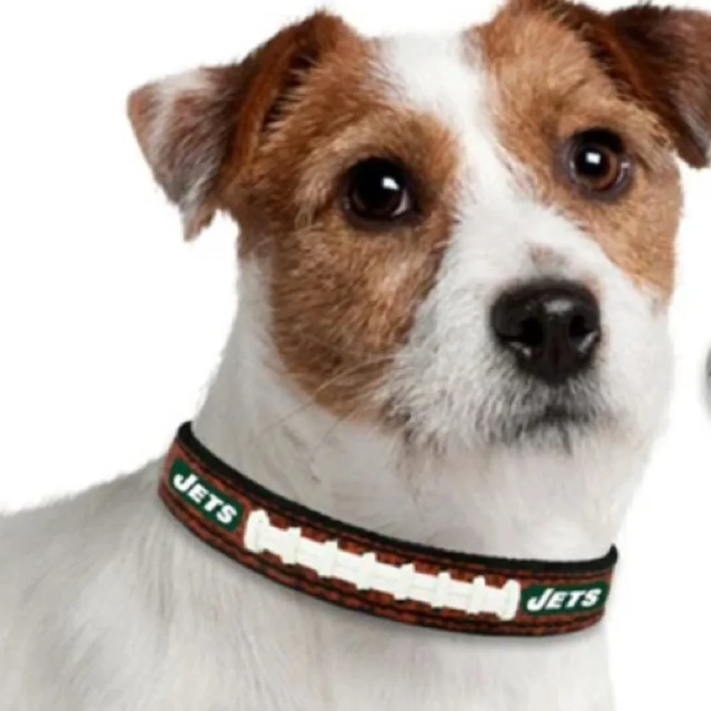 NWT [Gamewear] New York Jets NFL Football Matching Reflective Pet Leash & Collar